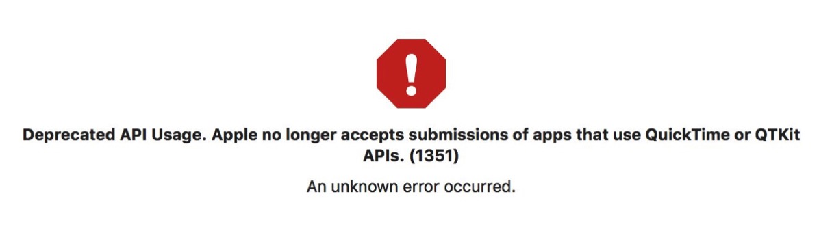 Xcode warning: Deprecated API usage