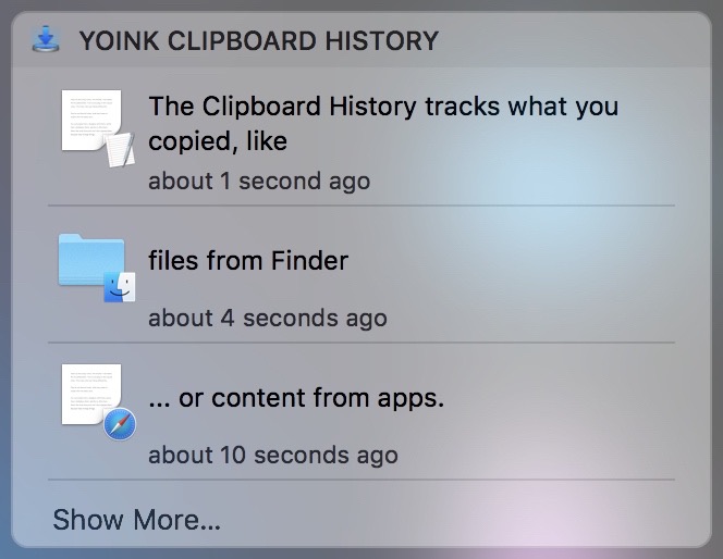 Today Widget in macOS' Notification Center